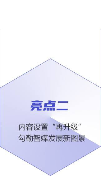 亮點二：內(nèi)容設(shè)置“再升級” 勾勒智媒發(fā)展新圖景